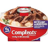 Hormel Beef Steak Tips With Mashed Potatoes And Gravy Complete Microwave Bowls, 9 oz