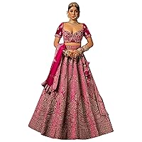Indian Woman Tradition Royal Designer Velvet Bridal & wedding Lehenga Choli Designs (GJ) (XL, 7)
