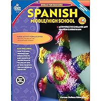 Carson Dellosa Skills for Success, Spanish Workbook for Middle School and High School Students, Learning Spanish Practice and Activity Book for Classroom or Homeschool Curriculum Carson Dellosa Skills for Success, Spanish Workbook for Middle School and High School Students, Learning Spanish Practice and Activity Book for Classroom or Homeschool Curriculum Paperback