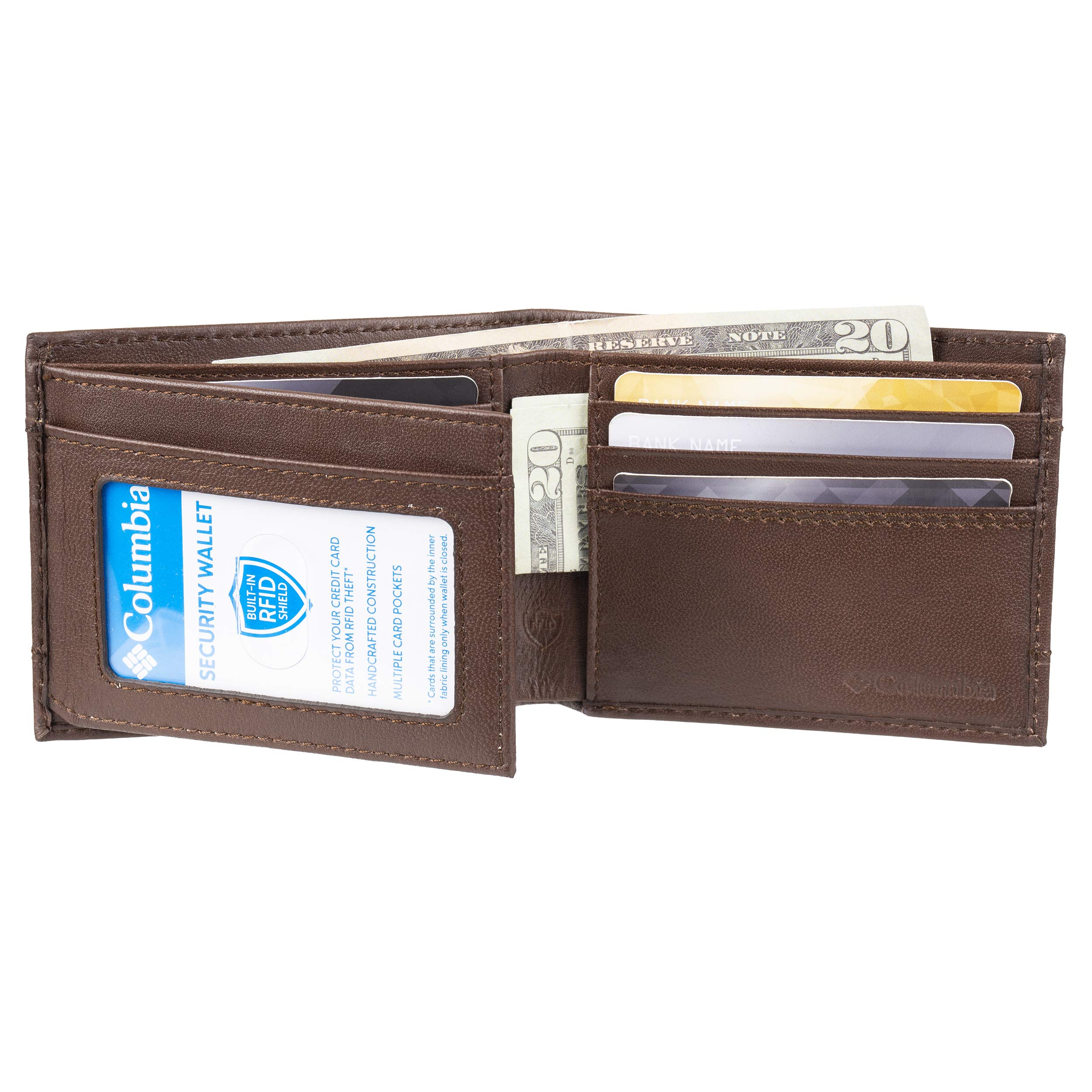 Columbia Men's Leather Traveler Wallet