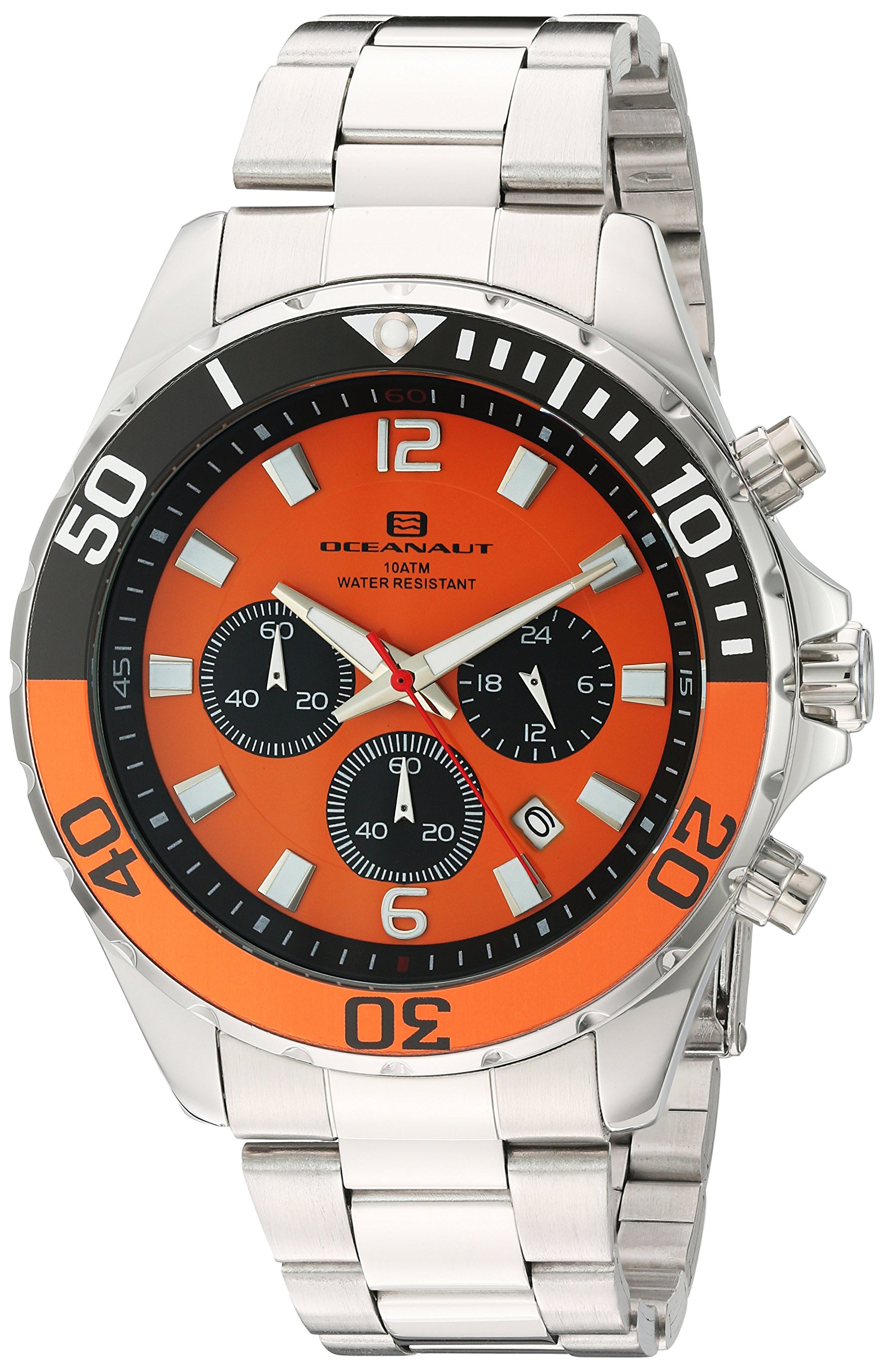 Oceanaut Men's 'Sevilla' Quartz Stainless Steel Watch, Color:Silver-Toned (Model: OC2522)