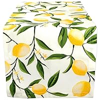 DII Lemon Bliss Tabletop Collection, Table Runner, 14x72