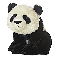 Aurora® Huggable Destination Nation™ Panda Stuffed Animal - Global Exploration - Learning Fun - Black 12 Inches