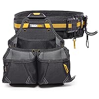 ToughBuilt - 3-Piece Handyman Tool Belt Set - Heavy Duty, Durable - 2 Cliptech Pouches and Padded Toolbelt - (TB-CT-102-3P)