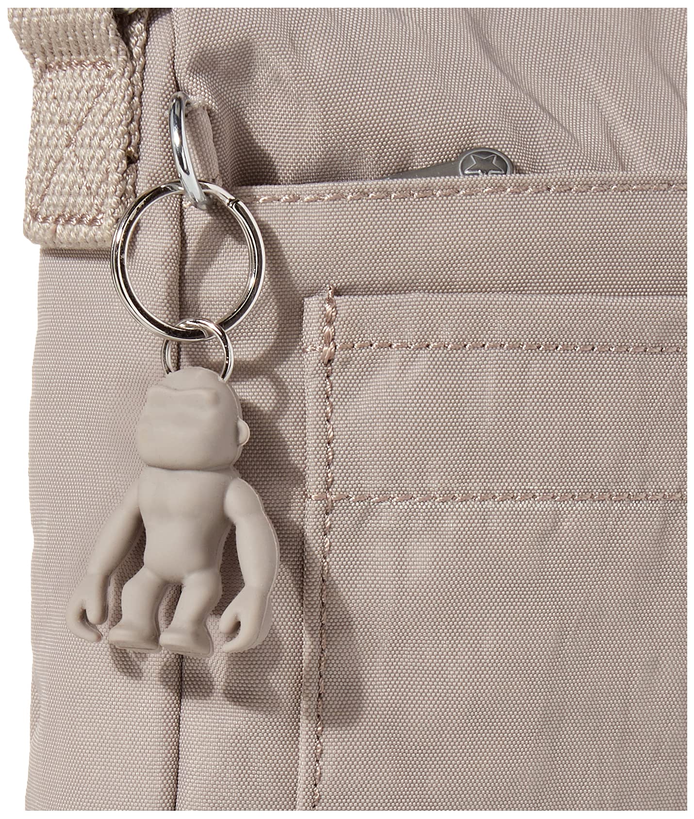 Kipling womens WomenÃ‚â€™s Sebastian Bag, Super Light, Durable Messenger Bag, Nylon Shoulder Crossbody Bag, Grey Gris, 9 L x 8.5 H 1.75 D US