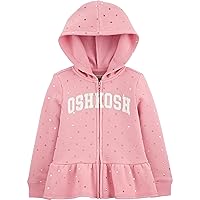 OshKosh B'Gosh Girls' Logo Hoodie, Pink, 5T