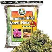 Orchid Sphagnum Moss,3QT Dried Forest Moss Potting Mix for Potted Plants  Moisture Repotting Orchid Soil Medium,Natural Carnivorous Plant Moss for  Reptiles, Terrarium Decor & Crafts