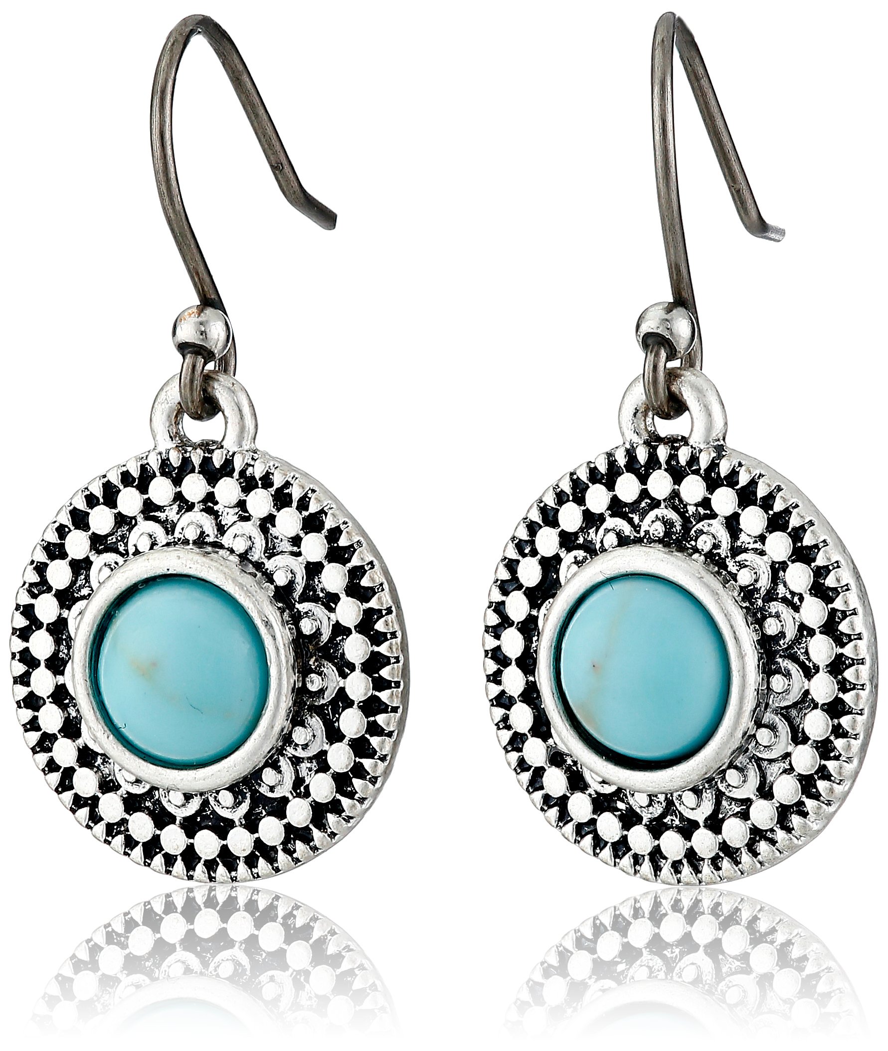 Lucky Brand Turquoise-Hued Drop Earrings