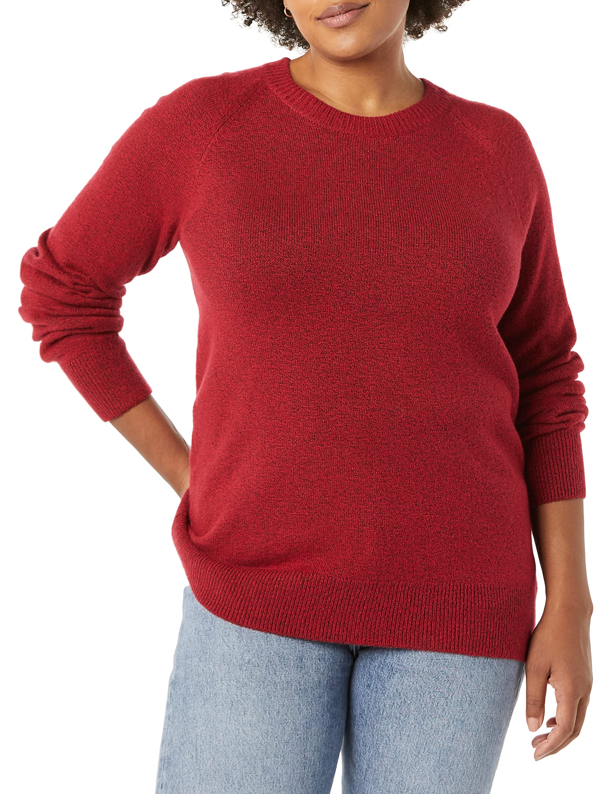 Amazon Essentials Women's Classic-Fit Soft Touch Long-Sleeve Crewneck Sweater (Available in Plus Size)