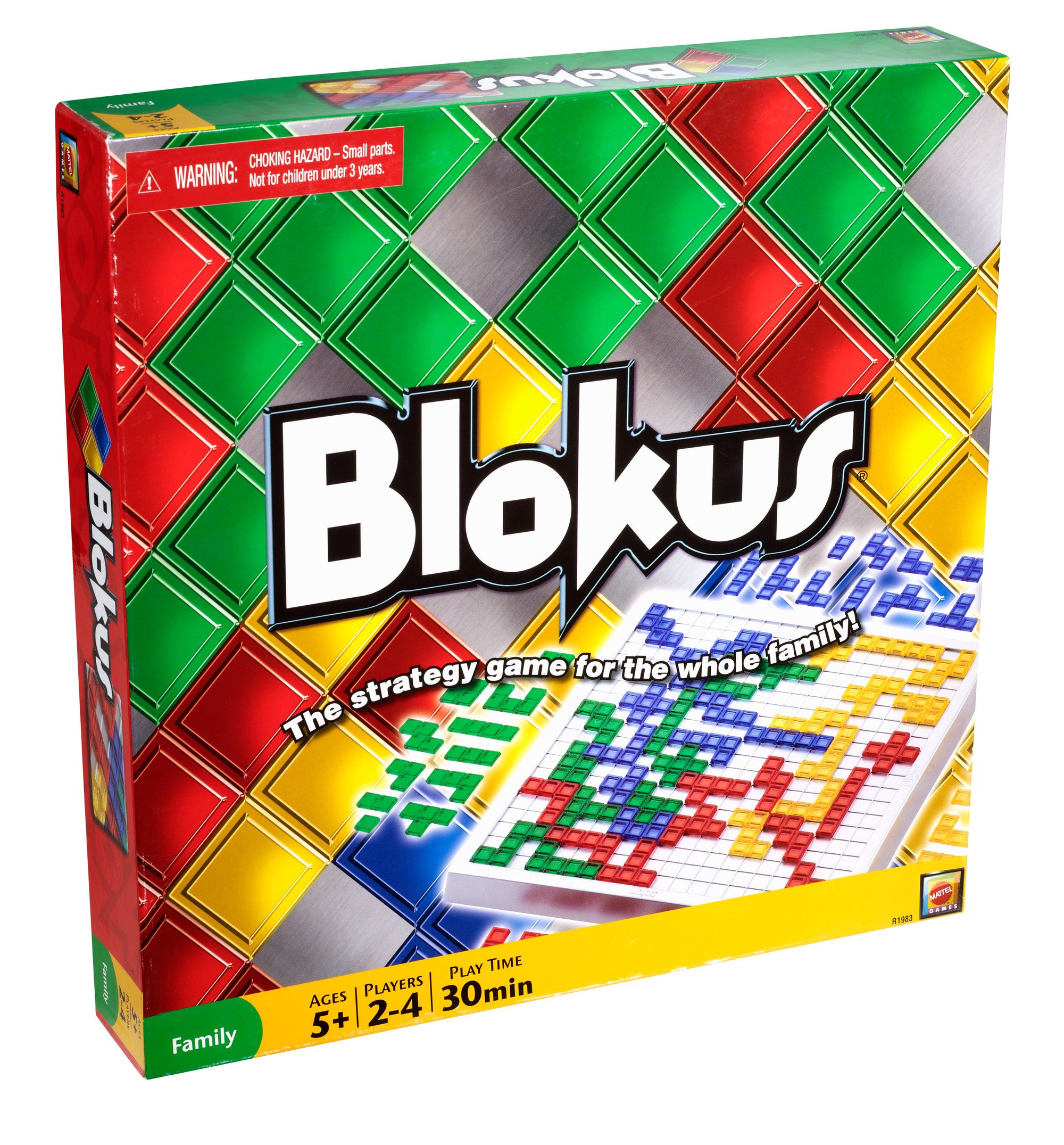 Mattel Games Blokus Xl Strategy Board Game, Family Game for Kids & Adults with Colorful Oversized Pieces & Just One Rule (Amazon Exclusive)