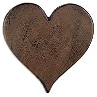 Heart Cast Iron Stepping Stone, 12-Inch