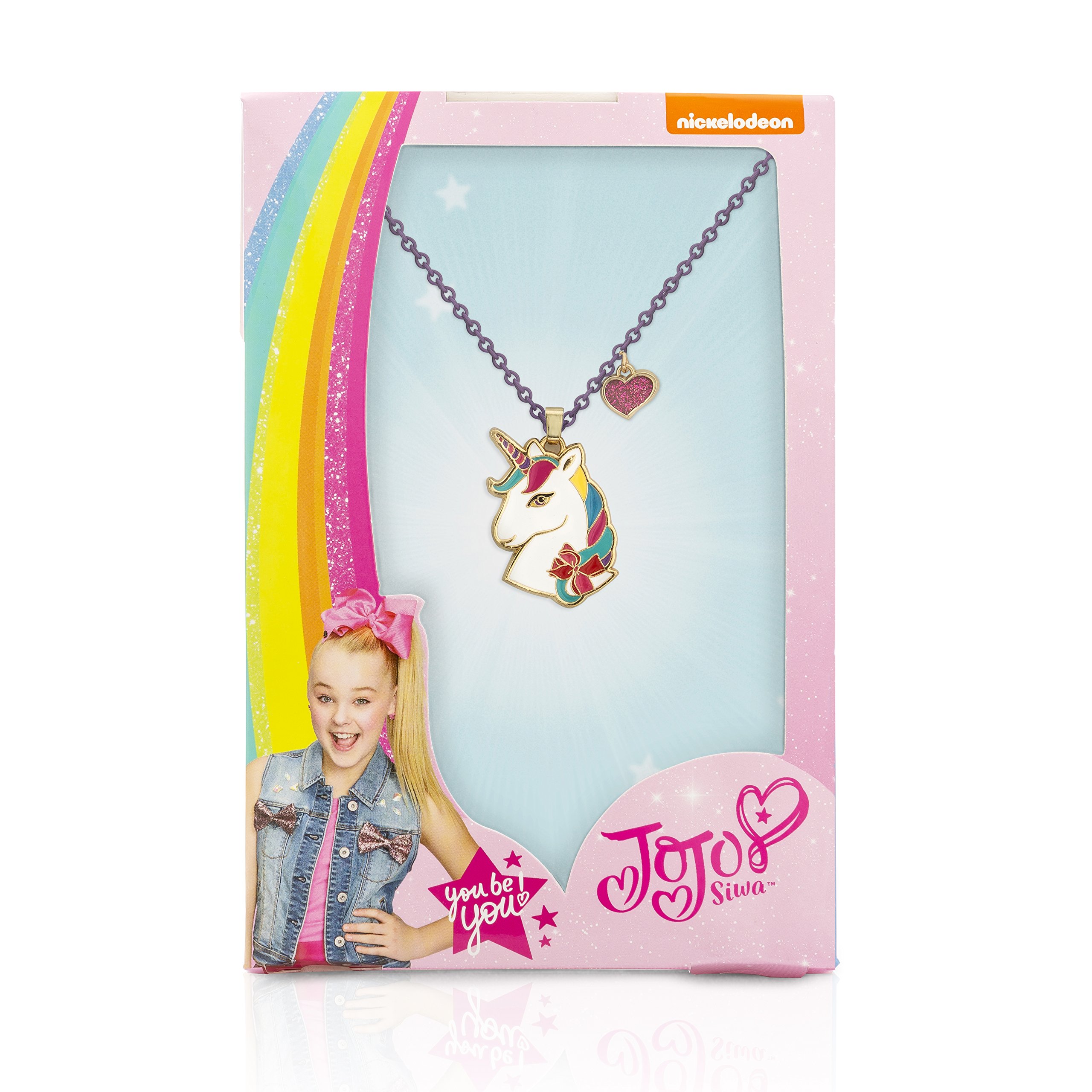 JoJo Siwa Girls Fashion Bow Necklace - JoJo Necklace 16-Inch with 3-Inch Extender Gifts for Girls