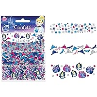 Cinderella Disney Princess Birthday Party Confetti Decoration, 1 Pieces, Made from Foil, Multicolor, 1.2 oz. by Amscan
