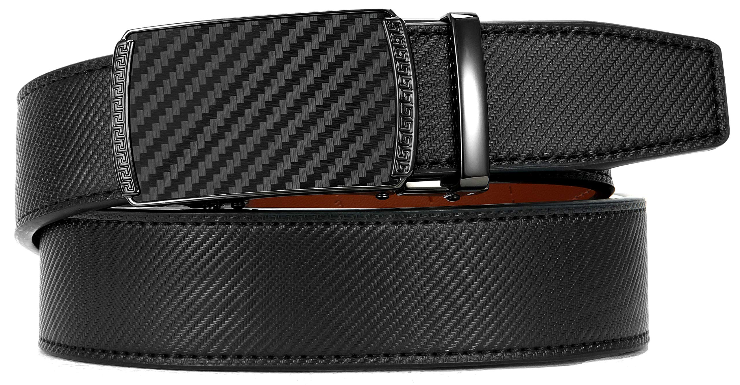CHAOREN Leather Ratchet Belt Men - Customizable Fit, Effortless Style (35mm)