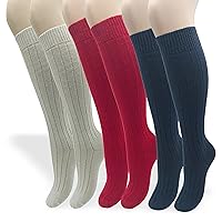 PASINI FASHION 3 Pairs Women's Long Angora Socks - ALL-DAY ANGORA Collection - Soft, Warm and Comfortable