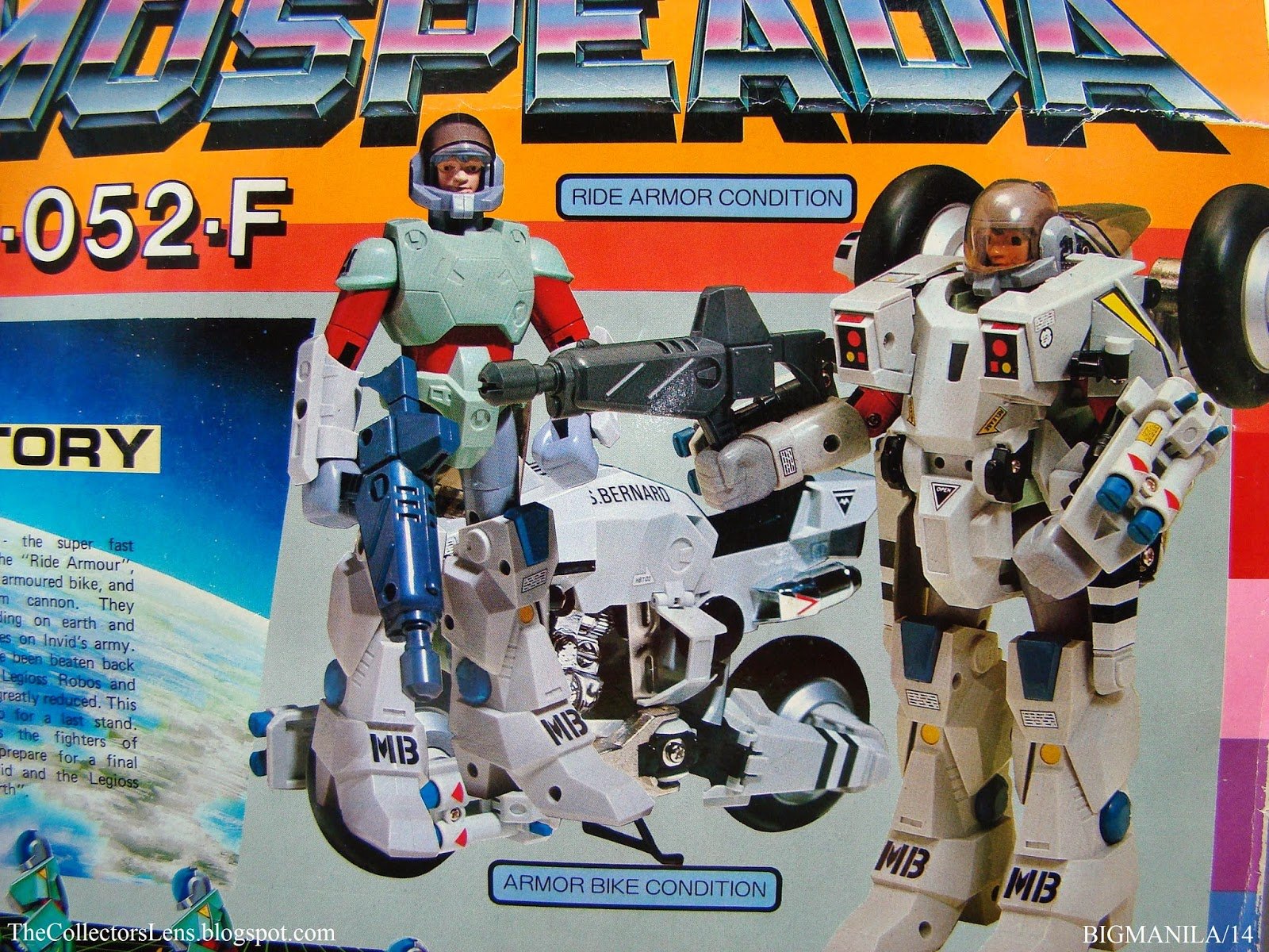 The Henshin Robo Mospeada 21 VR-052-F Scott Bernard Armor Bike / Riding Suit 1983 Vintage Figure Set (Robotech New Generation Cyclone Motorcycle and Rider) Robotech