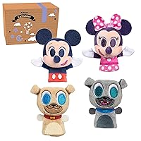 Disney Junior Music Lullabies Finger Puppets, Includes Mickey Mouse, Minnie Mouse, Bingo, and Rolly, Kids Toys for Ages 0+, Amazon Exclusive by Just Play