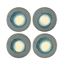 Main + Mesa Stoneware Reactive Glaze Coasters, Set of 4