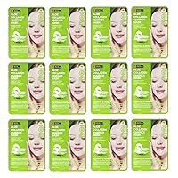 Original Derma Beauty Collagen Face Masks Skincare 12 PK Soothing Aloe Face Mask Skin Care Sheet Masks Set for Beauty & Personal Care Korean Face Mask
