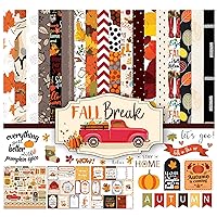 Inkdotpot Autums Fall Break Collection Double-Sided Scrapbook Paper Kit Cardstock 12