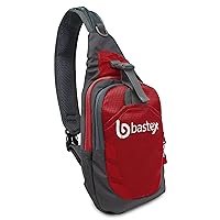 On the GO Red Shoulder Bag Gym Sports Backpack Outdoor Chest Pack