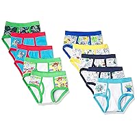 Disney Boys' Pixar Toy Story 100% Cotton Brief Multipacks with Woody, Buzz, Rex, Forky and More in Sizes 2/3t, 4t, 4, 6 & 8