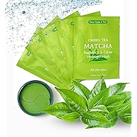Hydrogel Green Tea Matcha Eye Mask Patches Face Sheet Mask