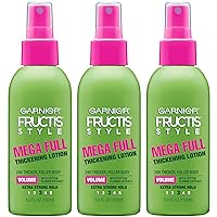 Garnier Fructis Style Mega Full Thickening Lotion, 5.0 Oz, 3 Count (Packaging May Vary)