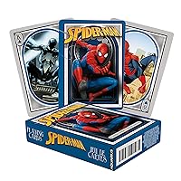 AQUARIUS Marvel Spider-Man Playing Cards - Spiderman Themed Deck of Cards for Your Favorite Card Games - Officially Licensed Marvel Comics Merchandise & Collectibles - Poker Size
