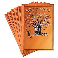 Hallmark Pack of Halloween Cards, Halloween Tree (6 Cards with Envelopes)
