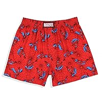 Marvel Men's Spider-Man Retro Character Print Boxers Sleep Shorts Underwear