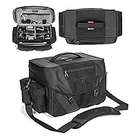 Tamrac Stratus 21 Camera Bag for Photographers, Camera Case for Photography Accessories, Shoulder Bag for DSLR and Mirrorless Cameras, Crossbody Camera Bag with Tripod Holder Strap - Black