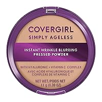 Covergirl Simply Ageless Instant Wrinkle Blurring Pressed Powder, Classic Ivory, 0.39 Oz
