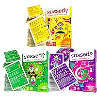 SUSSED 650 Wacky Conversation Starters for Kids, Teens & Adults - The ‘What Would I Do?’ Card Game - Gift for Family Fun - Yellow, Purple, Green Decks
