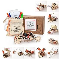 Robotics Engineering Kit | Designed by Scientists in USA | 50+ Parts | 10+ STEM Projects For Kids 8-12 | Learn Electronics, Science | Grow Creativity, Grit | Great DIY Inventor Toy Gift