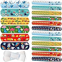 210 Pcs Kids Cartoon Bandages, Cute Kids Bandages Bulk, Colorful Adhesive Bandages Waterproof PE Repair Tape Knuckle Stickers for Children Toddlers Cuts Scrapes Burn Flexible Protection (Cool Style)