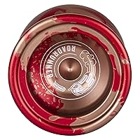 Toys Roadrunner Yo-Yo, Unresponsive Expert Level Yo-Yo, Concave Bearing and Aluminum Body, Red w/Gold Splash
