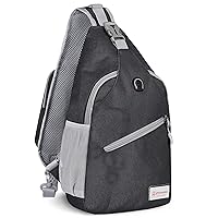 ZOMAKE Sling Bag for Women Men:Small Crossbody Sling Backpack - Mini Water Resistant Shoulder Bag Anti Thief Chest Bag Daypack for Travel Hiking Outdoor Sports,Black(new)