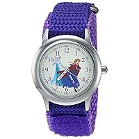 DISNEY Frozen Kids' Stainless Steel Time Teacher Analog Quartz Watch