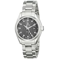 Omega Women's 23110306056001 Analog Display Swiss Quartz Silver Watch