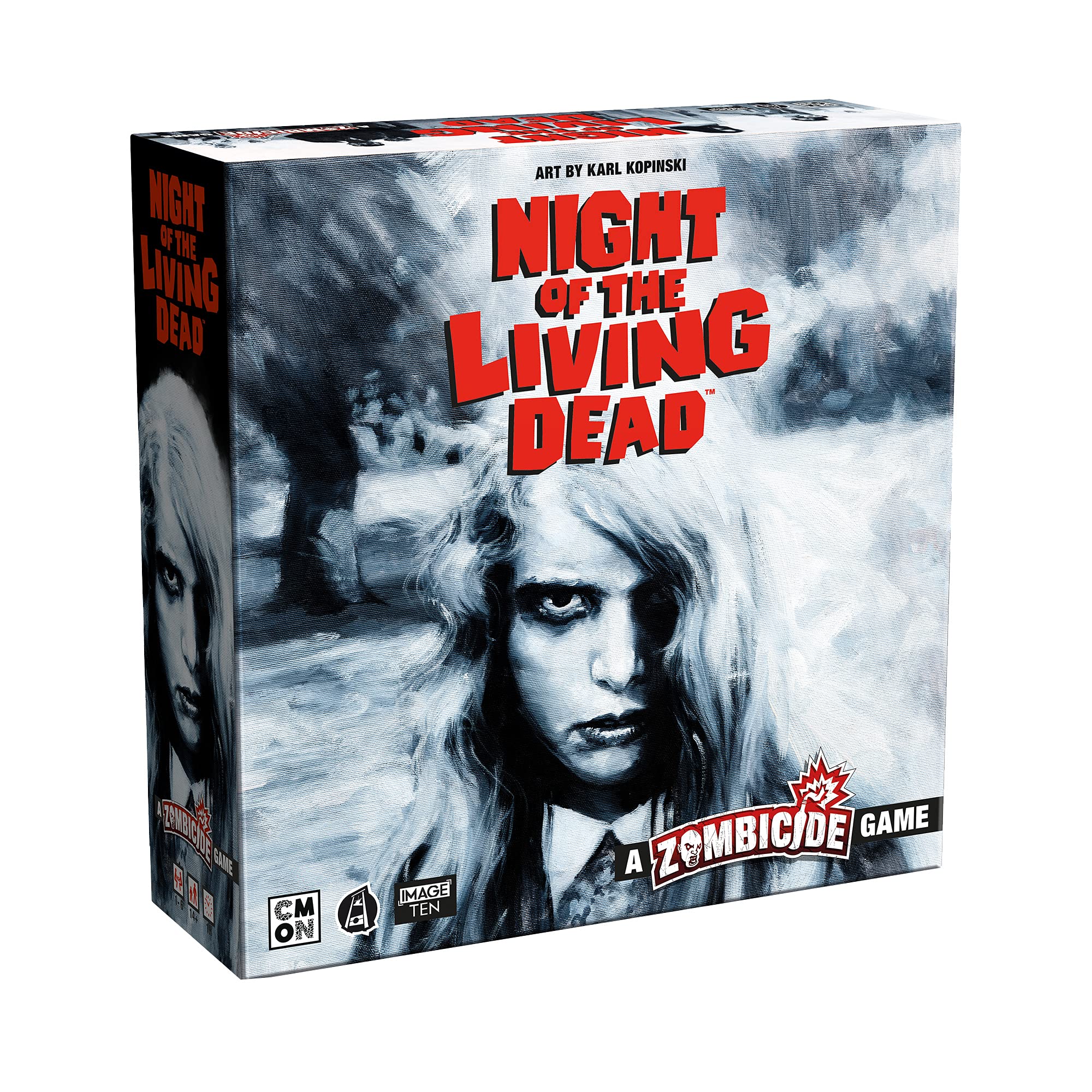 Zombicide Night of The Living Dead Board Game | Strategy Board Game | Cooperative Game for Teens and Adults | Zombie Board Game | Ages 14+ | 1-6 Players | Avg. Playtime 1 Hour | Made by CMON