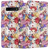 Wallet Case Replacement for Samsung Galaxy S23 S22 Note 20 Ultra S21 FE S10 S20 A03 A50 Flip Red Queen Card Holder Cover Cute Wonderland PU Leather Cartoon Tea Party Folio Snap Magnetic