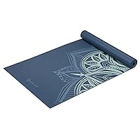 Gaiam Yoga Mat - Premium 5mm Print Thick Non Slip Exercise & Fitness Mat for All Types of Yoga, Pilates & Floor Workouts (68
