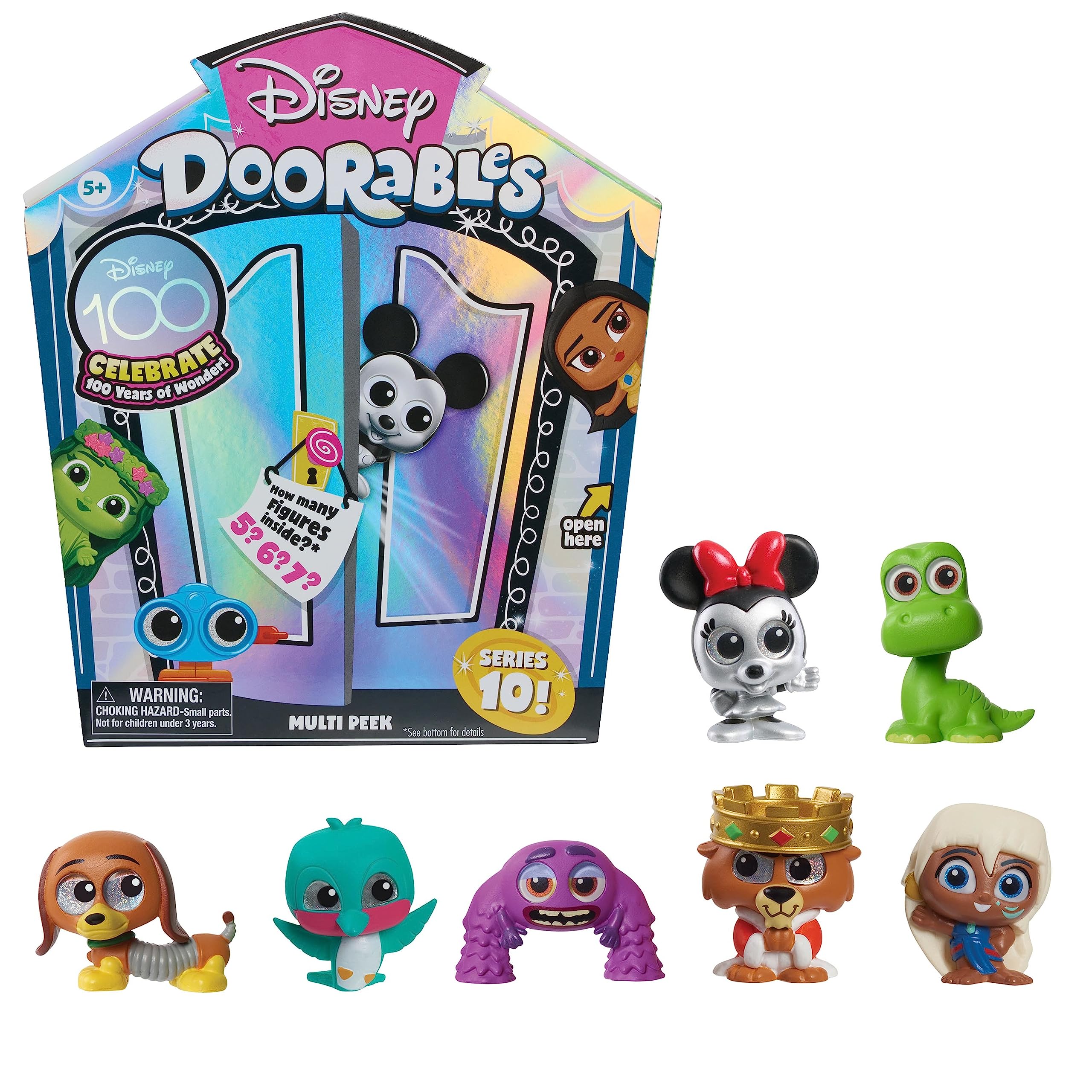 DOORABLES Disney New Multi Peek Series 10, Collectible Blind Bag Figures, Styles May Vary, Officially Licensed Kids Toys for Ages 5 Up, Gifts and Presents by Just Play