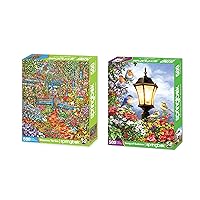 Springbok Puzzle 2 Pack of 500 Piece Jigsaw Puzzles - Spring and Summer Floral Value Set - Made in The USA with Unique Precision Cut Pieces for a