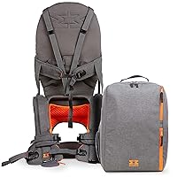 MiniMeis G4 - Lightweight Child Shoulder Carrier and Travel Backpack Bundle - Made for Kids 6 Months to 4 Years Old - Orange