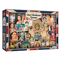 Our Glorious Queen 1000 Piece Jigsaw Puzzle | Sustainable Puzzle for Adults | Premium 100% Recycled Board | Gibsons Games
