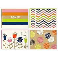 Blank Cards (Stripes, Dots, Flowers, 40 Cards with Envelopes), Model Number: 5WDN2067