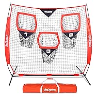 GoSports Football Throwing Net - 8 x 8 ft or 6 x 6 ft Nets