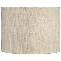 Gold and Silver Plastic Weave Medium Drum Lamp Shade 15